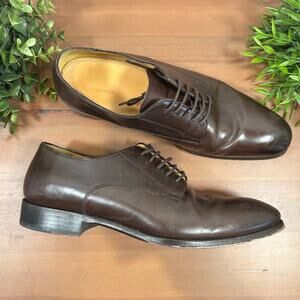 Suitsupply Men's Brown Leather Oxfords Shoes Size 42 US 9